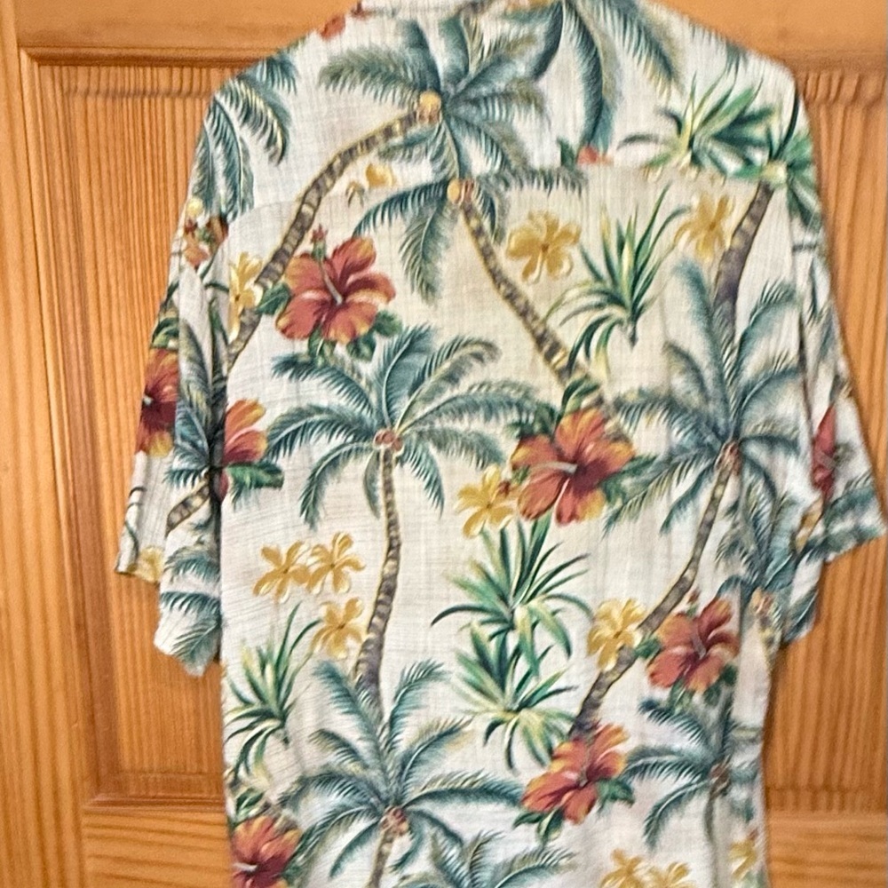 Campia Moda men’s shirt sleeve button down Hawaiian tropical beach shirt L - Picture 3 of 7